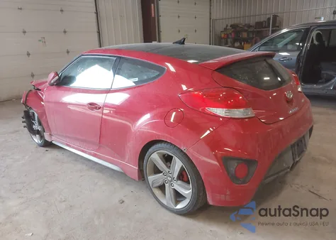2013 Hyundai Veloster Turbo W/Black z USA, uszkodzony, nr VIN KMHTC6AE1DU115332